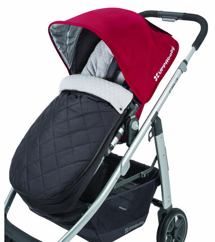 uppababy cozy ganoosh jordan charcoal melange UppaBaby Universal Cozy Ganoosh Footmuff - Jake Black