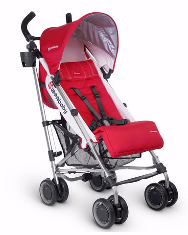 UPPAbaby G-LUXE Stroller - Silver Frame Denny Red