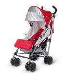 UPPAbaby G-LUXE Stroller - Silver Frame Denny Red