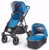 UPPAbaby 2015 VISTA - Carbon Frame Convertible Stroller Georgie Marine Blue